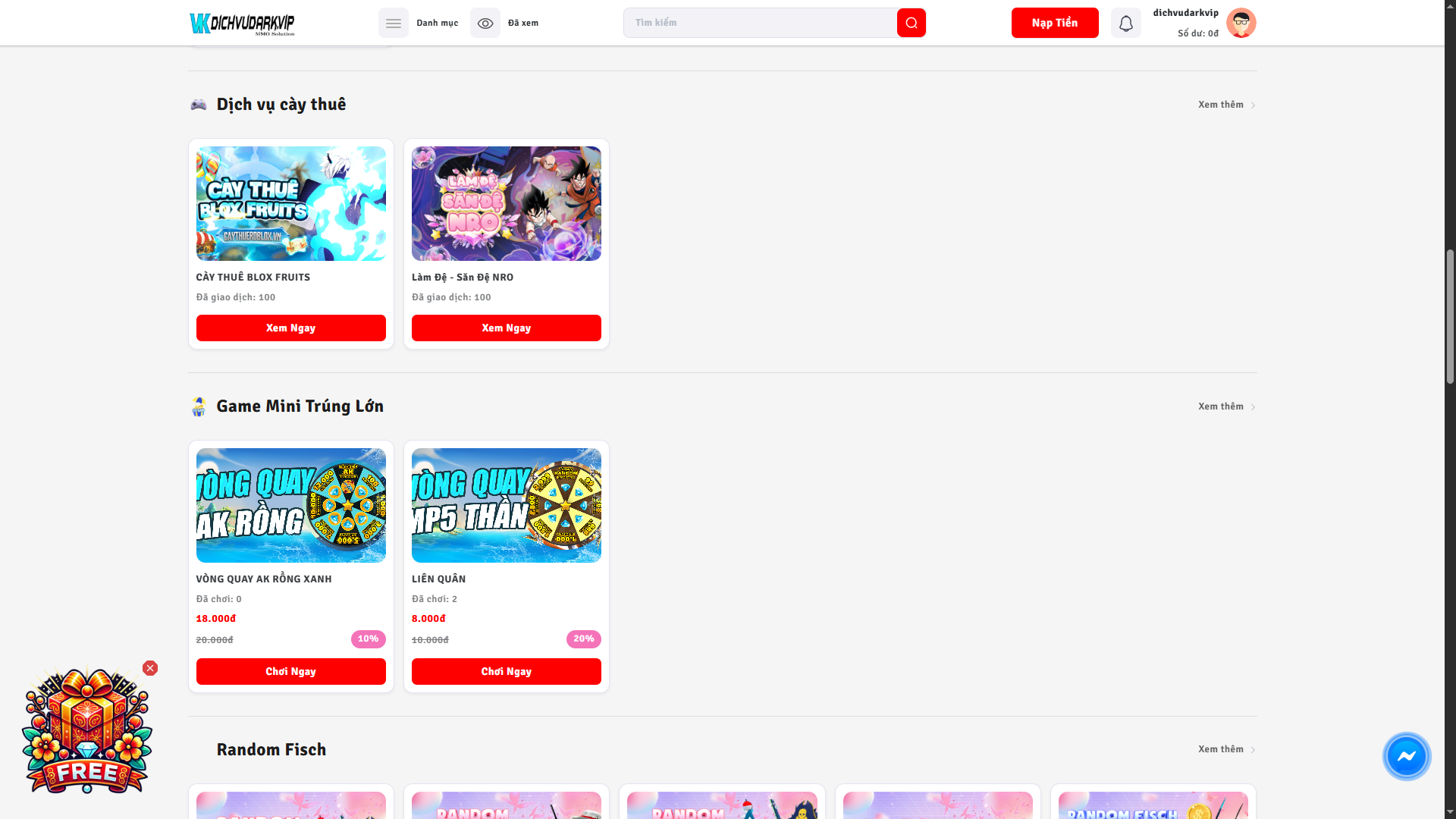 Shop Acc V5 Bán Tuỳ Chỉnh